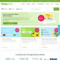 Crazy Domains Acquista un dominio, registra un .com, ottieni gratuitamente un .STORE corrispondente.