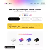 3dicons Sumber Terbuka Ikon 3D Cantik 100% Muat Turun Percuma Ikon 3D