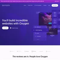 oksijen oluşturucu Basit bir web sitesi oluşturun Sürükle ve bırak, bir kez öde, ömür boyu kullan