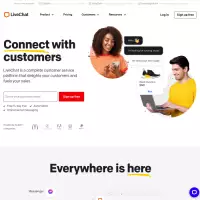 LiveChat Pasang sembang di tapak web anda, hubungi, sembang, pacu jualan. Cubaan percuma