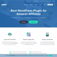 getaawp WordPress 插件 Amazon Affiliate Pricing 表格小部件和漂亮的側邊欄吸引了用戶。