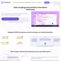 Outil de grattage Web Hexomatic et automatisation du flux de travail IA