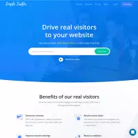 tráfico simple Aumente el tráfico a su sitio web de la audiencia real. Consigue 2500 visitas gratis