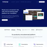 Instapage is the fastest drag-and-drop landing page builder software. No need to load the program