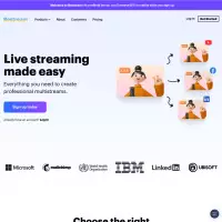 Strim semula strim video langsung Lebih daripada 30 platform sosial pilihan anda.