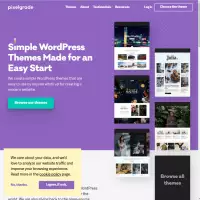 Pixelgrade Простая, но стильная (бесплатная) тема WordPress Простой, но эффективный дизайн.