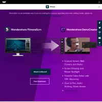 Perekam Layar Video Filmora Dapat merekam layar dan webcam secara bersamaan
