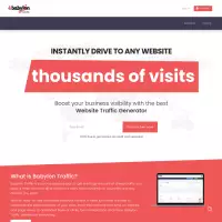 tráfico de babilonia Generar tráfico del sitio web Regístrese para la admisión (gratis)