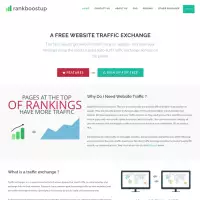 rankboostup intercambio de tráfico de sitio web gratuito regístrese para recibir tráfico gratis