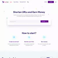 Trang web rút ngắn URL ShrtFly và đặt quảng cáo trên web và kiếm tiền tự động.