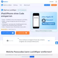 iMyFone LockWiper iPhone Unlocker (Muat Turun Percuma), Apple ID Unlock dan banyak lagi.