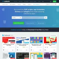 Thị trường Codester dành cho Người sáng tạo, Trang web, Tập lệnh, Chủ đề, Ứng dụng, Trò chơi.