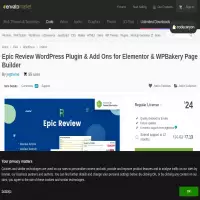 Epic Review A Review Plugin Партнерский обзор сайтов WordPress всего за 24$
