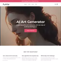 nightcafe.studio Crea un'immagine da un semplice testo. Generatore di arte AI (gratuito)