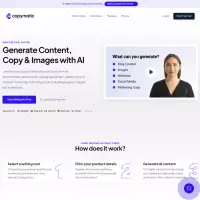 Copymatic, pembuat konten artikel bertenaga AI Anda dalam satu klik.