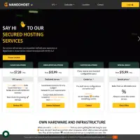 MangoHosting tatmin edici özelliklere sahip ortalama bir sunucudur. 7/24 müşteri hizmetleri