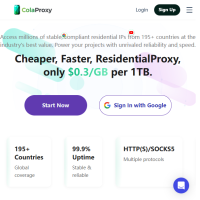 ColaProxy - Most Cost-Effective Residential and Mobile Proxy Service