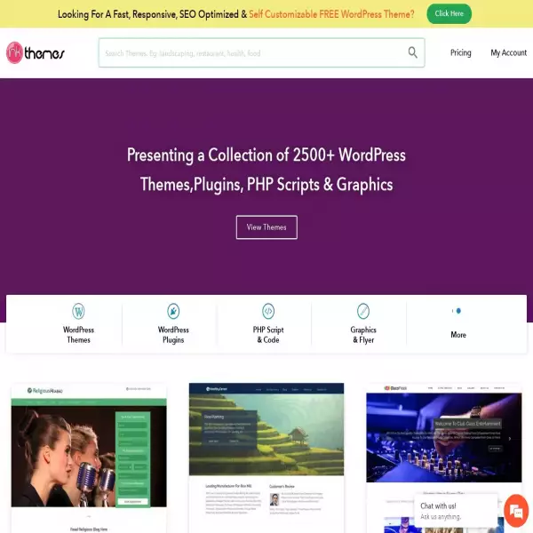 inkthemes Купить темы WordPress, плагины, скрипты PHP Создать более 2500 красивых веб-сайтов
