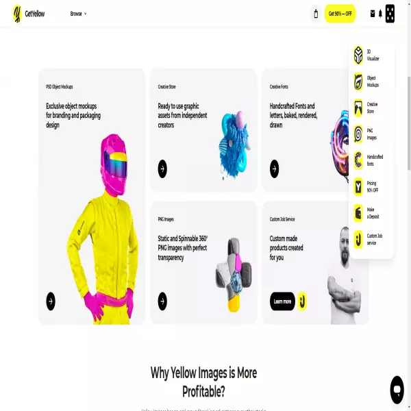 yellowimages kauft und verkauft Produktbildelemente Modellobjekte und Illustrationen