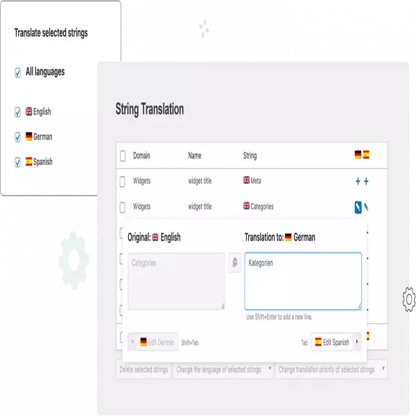 WPMLWordPressAutoTranslatePluginFunciona con todos los temas y complementos de WordPress.