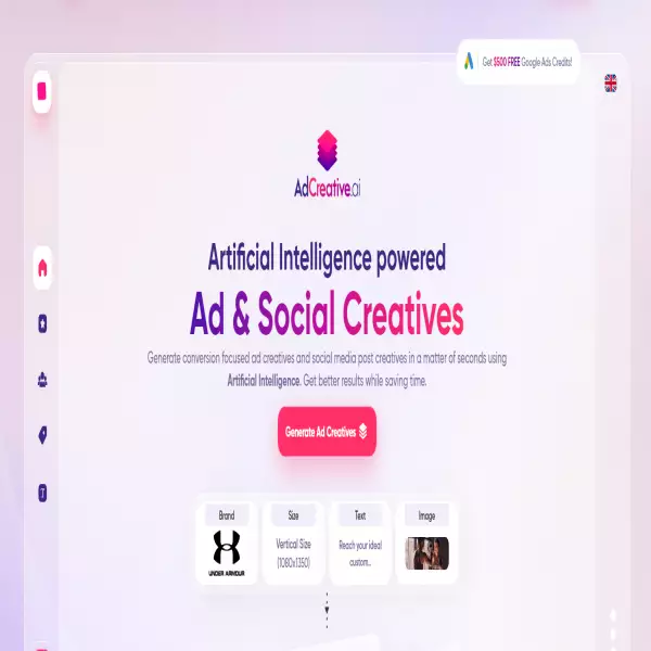 adcreative.ai outil de conception Bannières publicitaires avec IA en moins de 2 minutes !