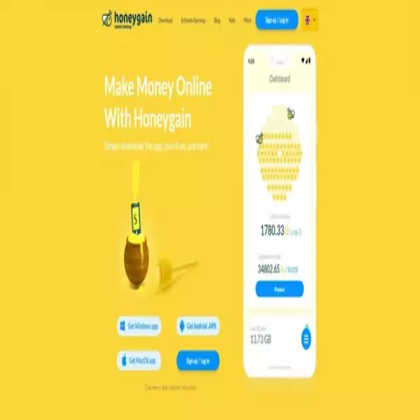 Honeygain Uygulamaları Yükle ve Para Kazan (Ücretsiz) Proxy Paylaş