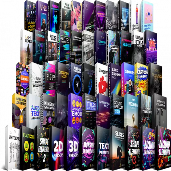 AEJuice Pra-buatan 2D, kesan animasi 3D dan projek untuk penciptaan video.