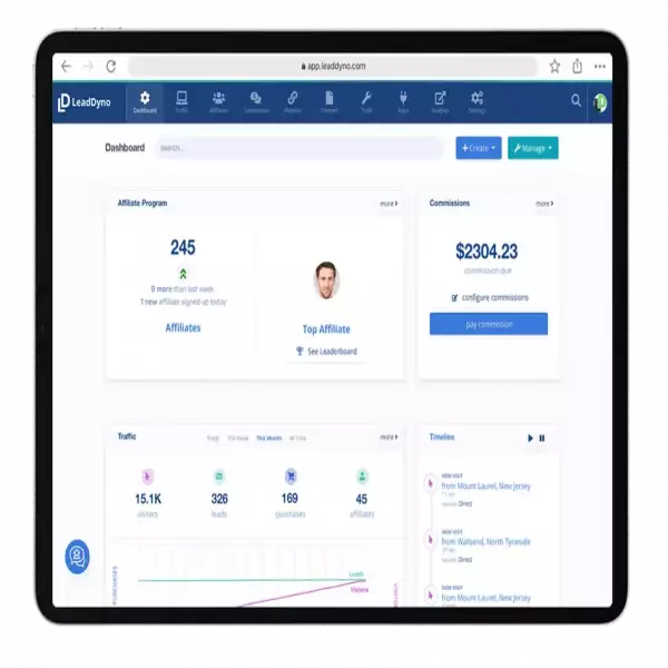 leaddyno Start an affiliate program on your website. with the lowest price in the market right now
