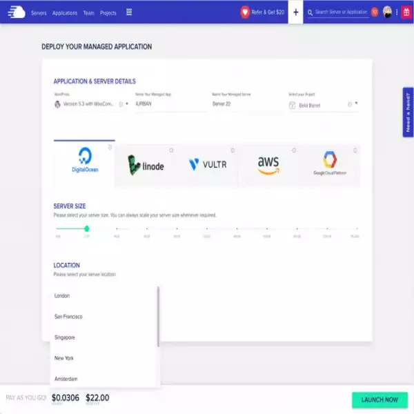 cloudways bán lại dịch vụ lưu trữ Tăng thu nhập định kỳ của bạn Trang web và ứng dụng không giới hạn