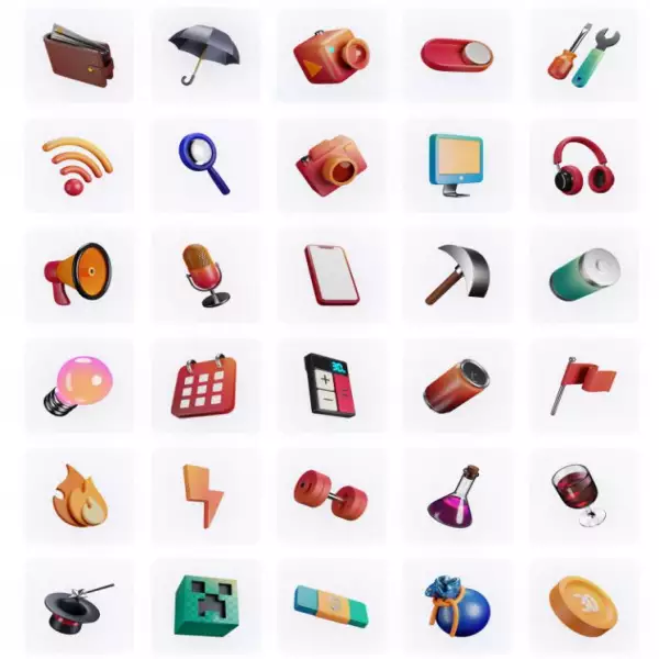 3dicons Open Source Bellissime icone 3D Download gratuito al 100% di icone 3D