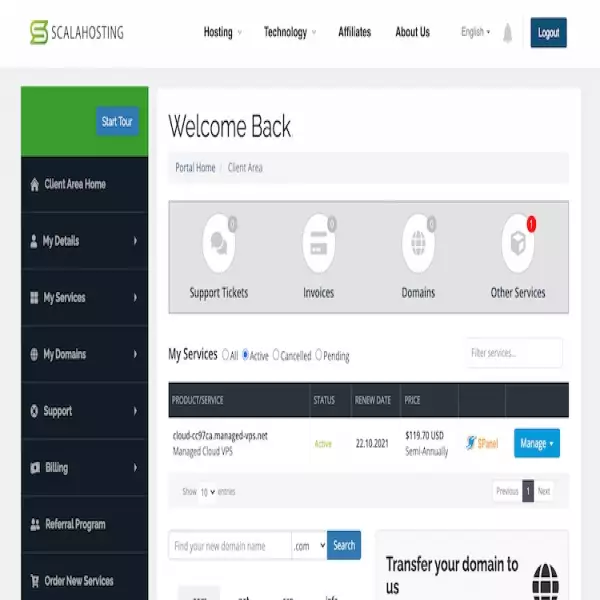 ScalaHosting 맞춤형 VPS 호스팅 나만의 구축 가장 혁신적인