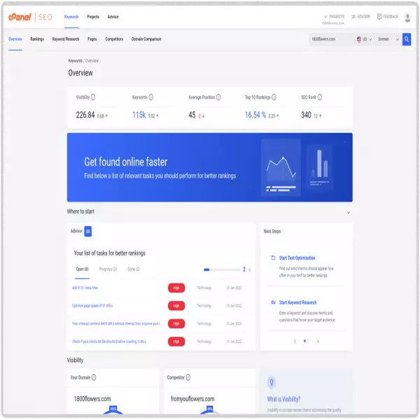 cpanel ホスティングおよび自動化ソリューション ソフトウェア Web サイトとサーバーの管理