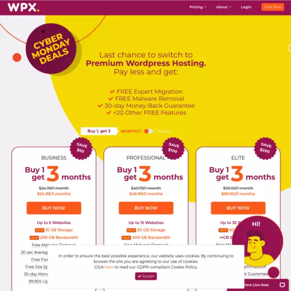 wpx.net 最速ワードプレスホスティング(無料) 高速CDN(無料)全プラン対応ワードプレスサイト転送