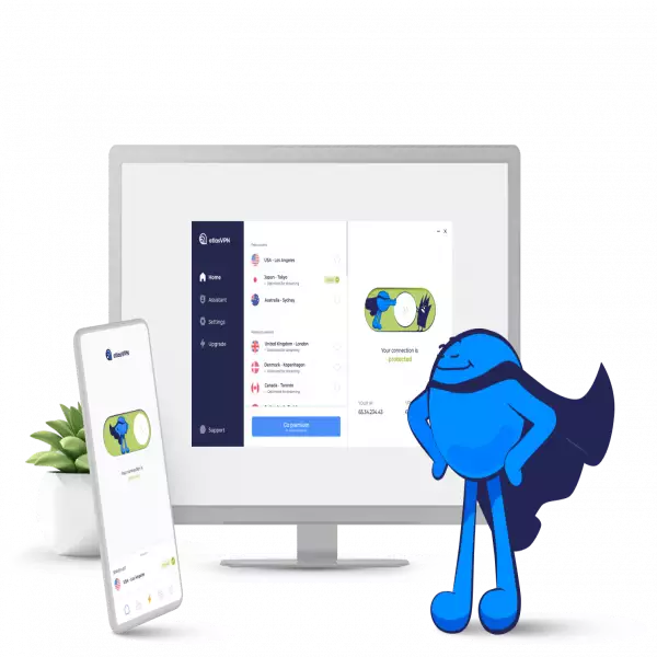 Kết nối tốc độ cao Atlas VPN Dùng thử Atlas VPN Phiên bản miễn phí