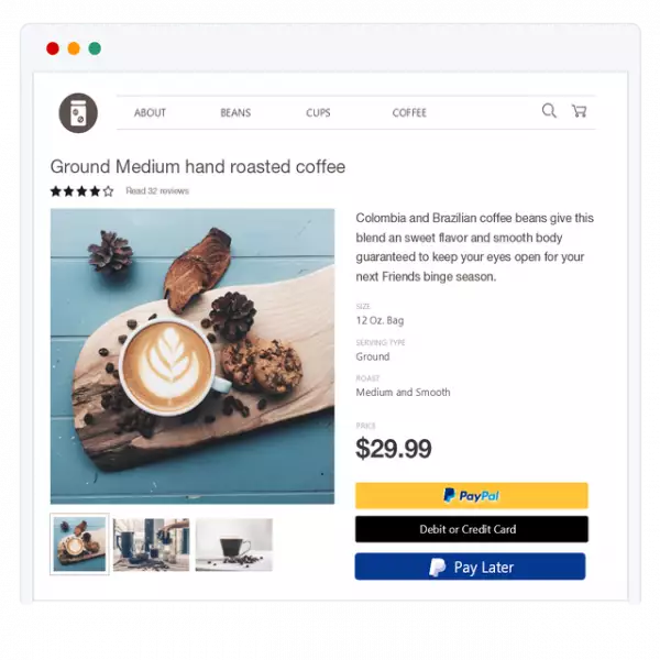 Paypal Thiết lập chấp nhận thanh toán của riêng bạn trên trang web, hỗ trợ hơn 100 loại tiền tệ.