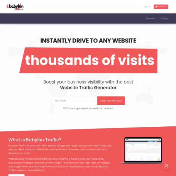 Babylontraffic สร้างทราฟฟริกเว็บไซต์ สมัครรับการเข้าชม(ฟรี)
