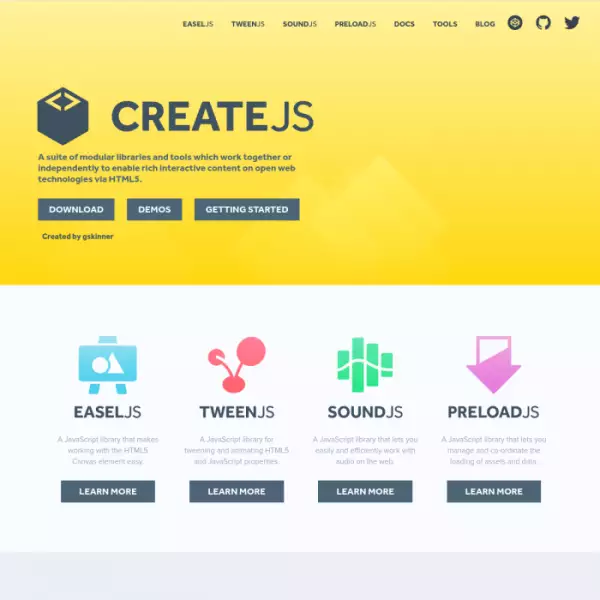 CreateJS Tạo trò chơi HTML5 trên trang web của bạn Tạo hiệu ứng tương tác trên trang web của bạn