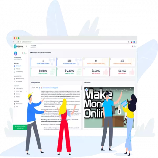 Système d'échange Everve pour augmenter les abonnés Votre réseau social (gratuit)