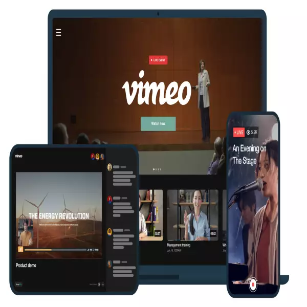 Lưu trữ video HD phổ biến Vimeo sẵn sàng kiếm tiền từ nội dung video trực tuyến của bạn.