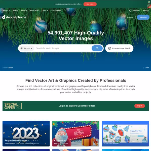 Depositphotos Beli atau jual fail, imej, video, audio dan gabungan alatan (percuma)