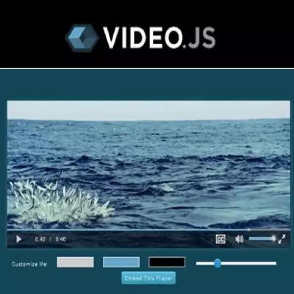 videojs 世界上最流行的開源 HTML5 播放器。