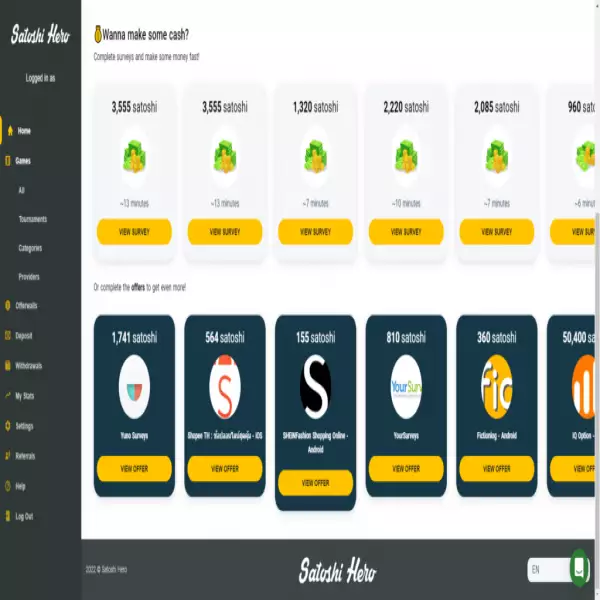 satoshihero dapatkan bitcoin gratis dengan mudah (gratis setiap 30 menit)