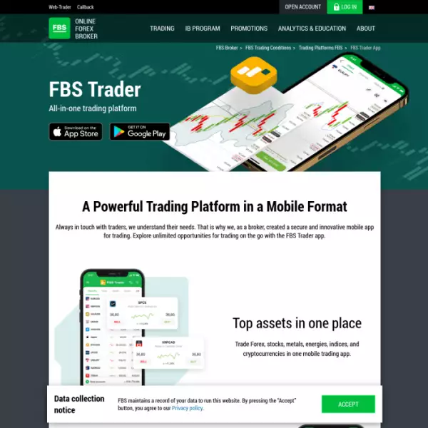 Tài khoản demo giao dịch ngoại hối FBS (miễn phí $140) nơi bạn có thể đặt bất kỳ số tiền nào.
