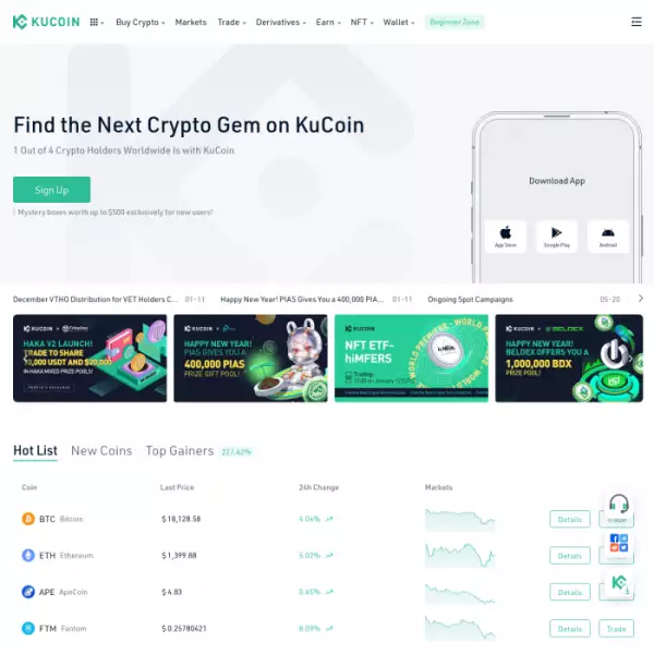 KuCoin cho vay tiền điện tử, giao dịch P2P hoặc bot giao dịch bitcoin của bạn (MIỄN PHÍ)