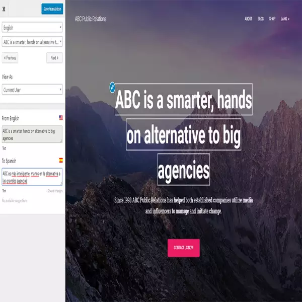 TranslatePress The easiest to use wordpress translation plugin (free) just like drag-and-drop