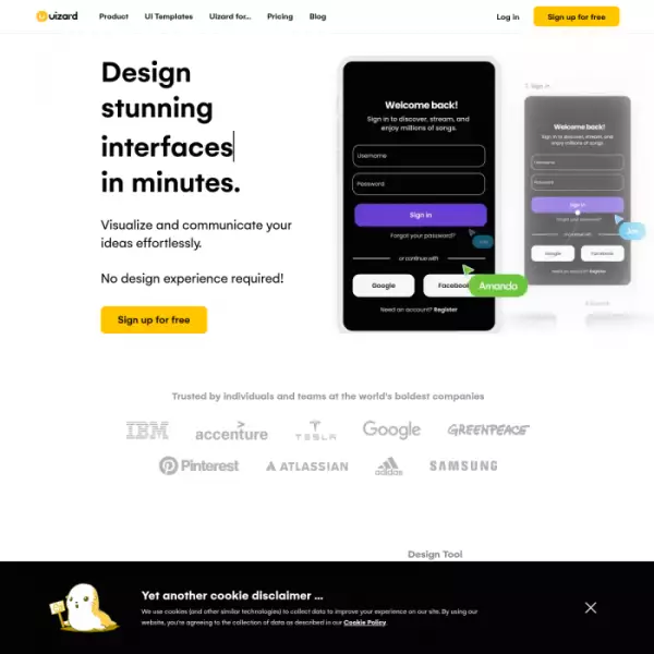 Uizard Website-Design oder App-Design nach Skizzen. oder Fotos (kostenlos)
