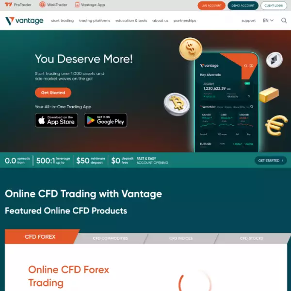 Vantage Forex CFD Broker and Social Trading earn copy money and vps (free to use)