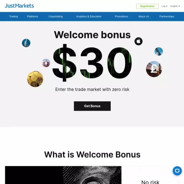 Broker Forex JustMarkets Daftar dan Dapatkan Bonus Sambutan Anda