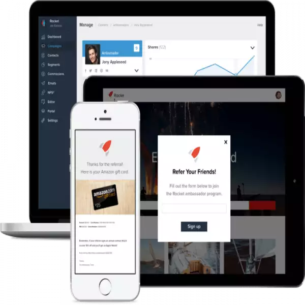 Ambassador Install a Refer a Friend Program affiliate program on your own website