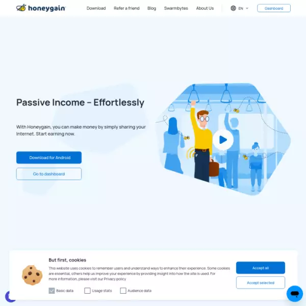Cara mudah untuk menjana pendapatan pasif dengan mendaftar honeygain $5 (percuma)